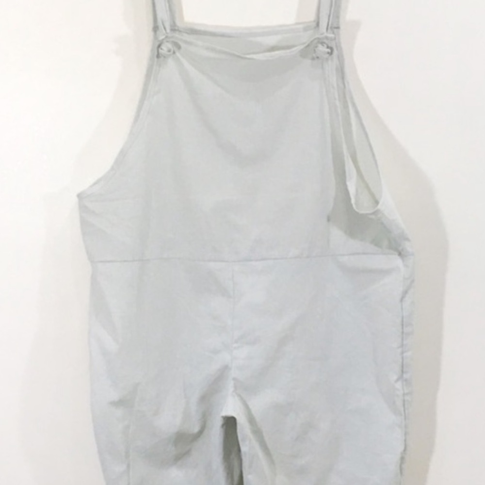 Chic Light Gray Overalls.